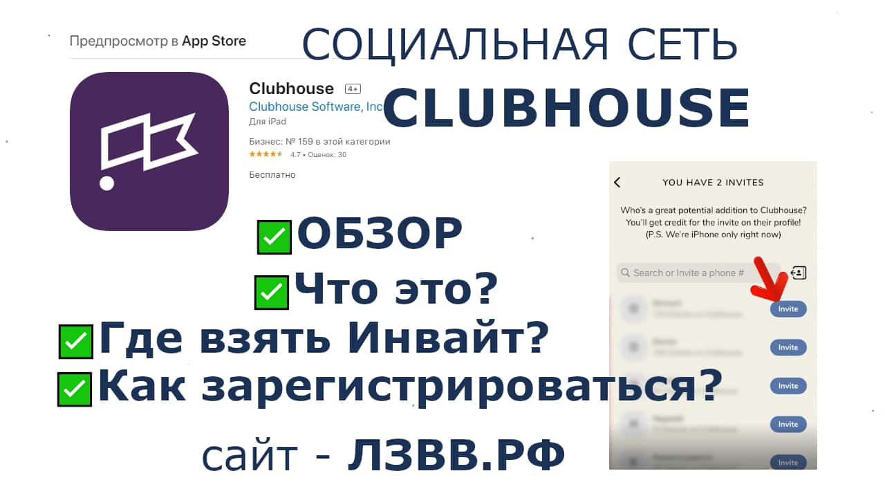 Clubhouse (Club house) что и как туда попасть (зарегистрироваться)
