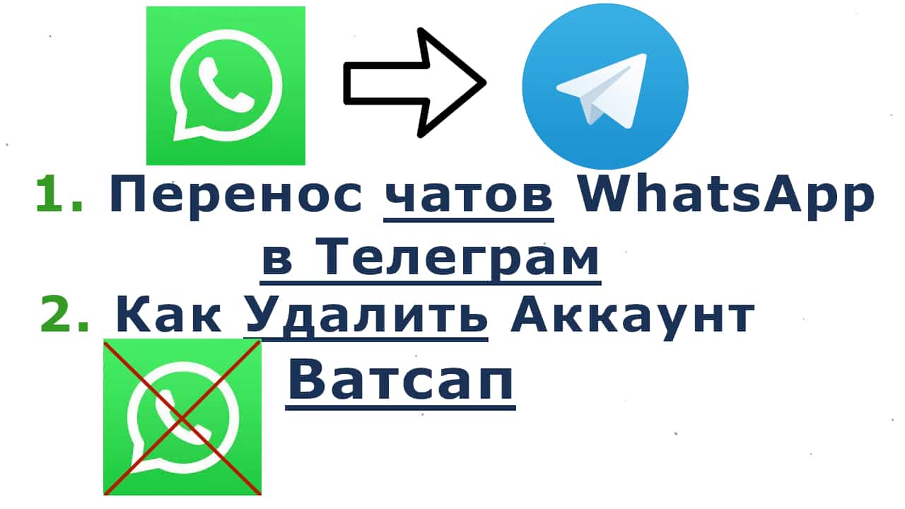 Как перенести чат из WhatsApp в Telegram и удалить аккаунт Ватсап